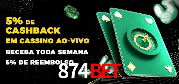 Promoções do cassino ao Vivo 874bet